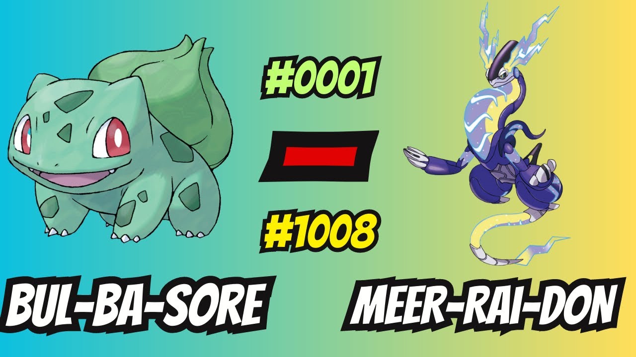 How to Pronounce Every Pokemon Name