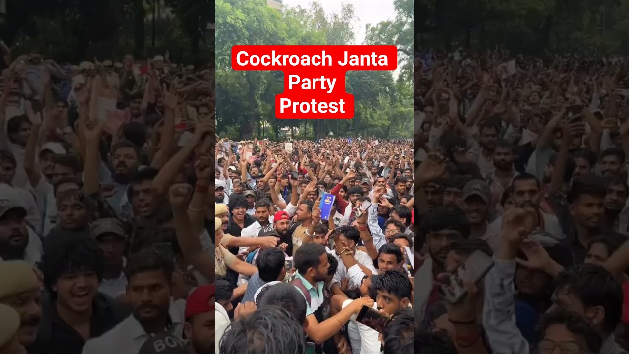 Cockroach People's Party #cockroachpeoplesparty #jantarmantar #neet #abhijeetdipke #cjp #sonamwan...