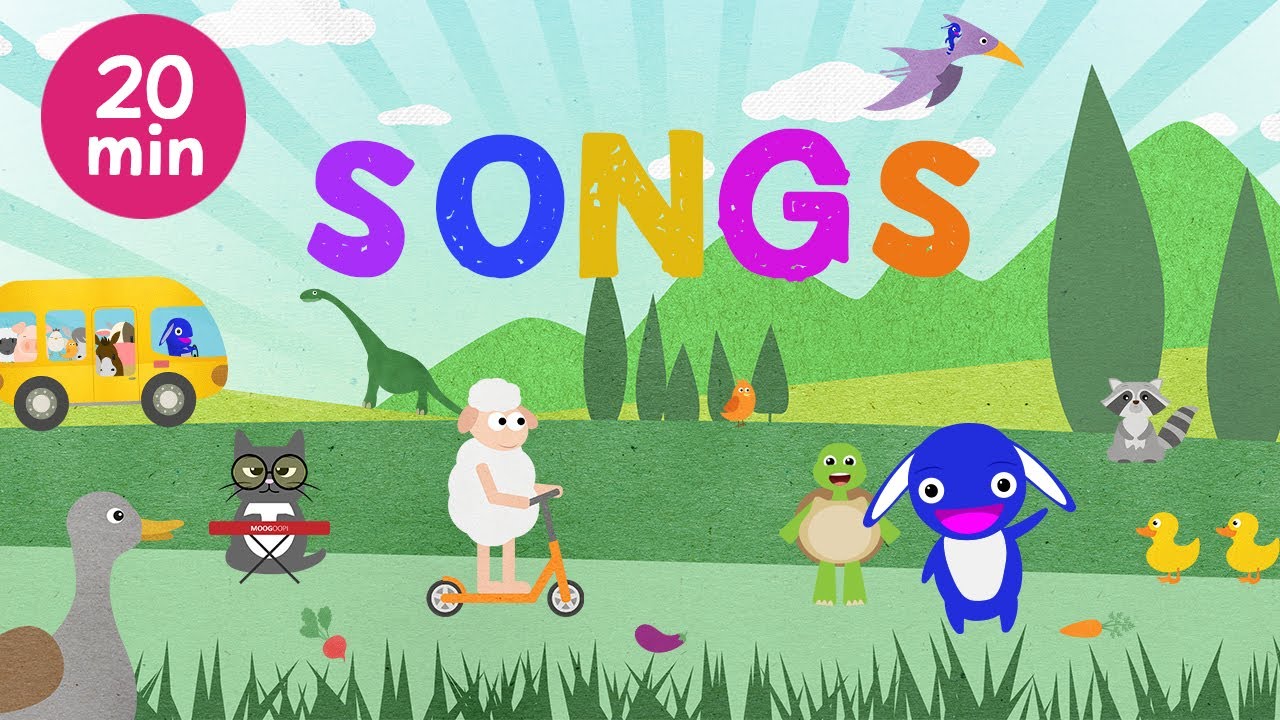 Children's song compilation: classic nursery rhymes and Moogoopi original song (20 min)