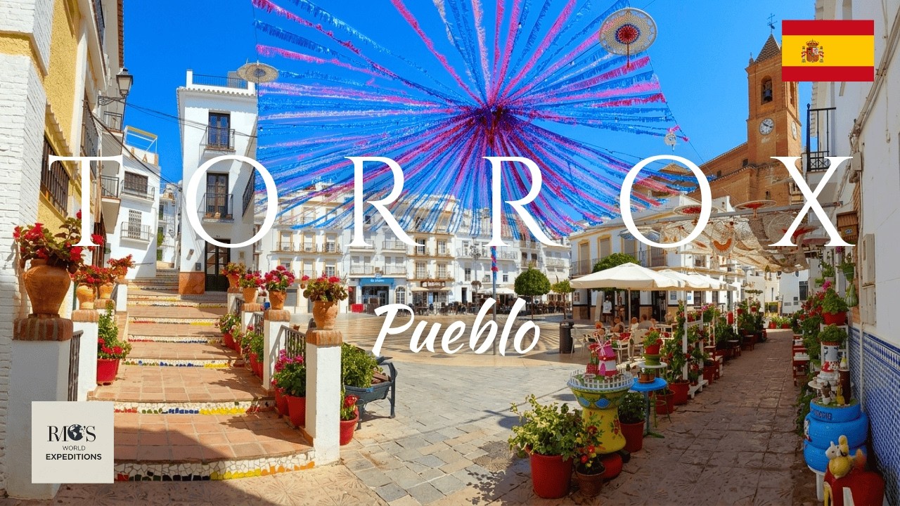 Walking Tour of Torrox Pueblo 🇪🇸 Andalusia&rsquo;s Sunny White Village in 4K
