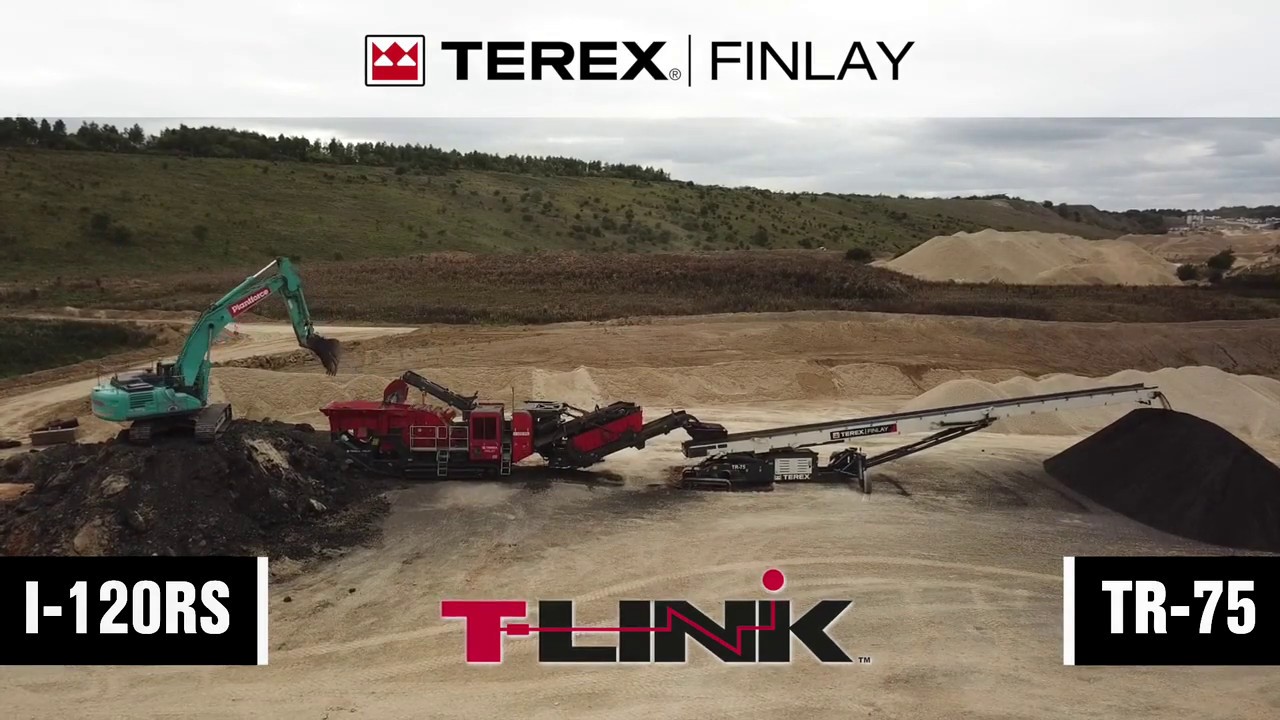 Terex Finlay I 120RS Impact Crusher & TR 75 Radial Conveyor