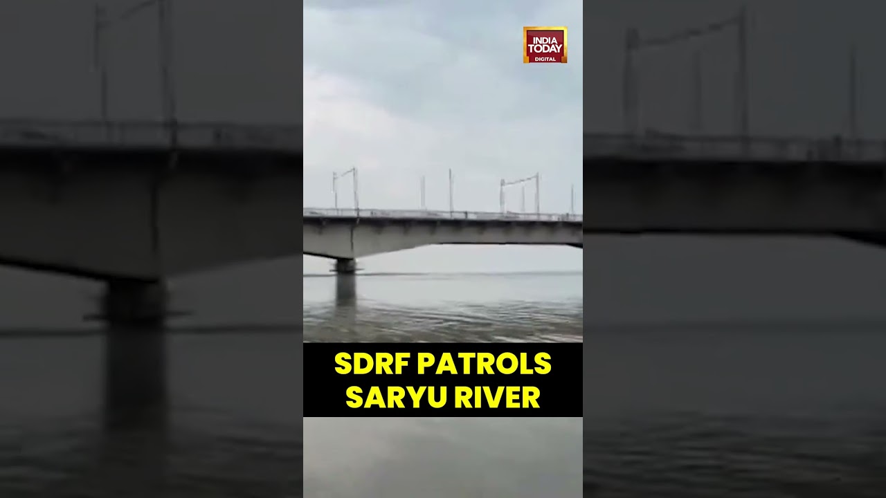 Ayodhya: SDRF Patrols Saryu River as Water Flows Above Danger Mark, Devotees Alerted