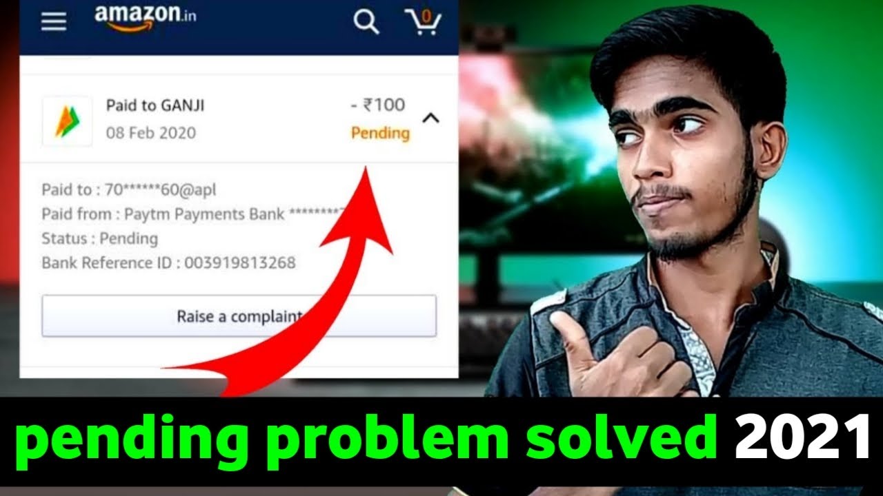 Amazon pay UPI transaction pending 2021 | Amazon pay Pending problem solved 🔥 | pending solved 👍
