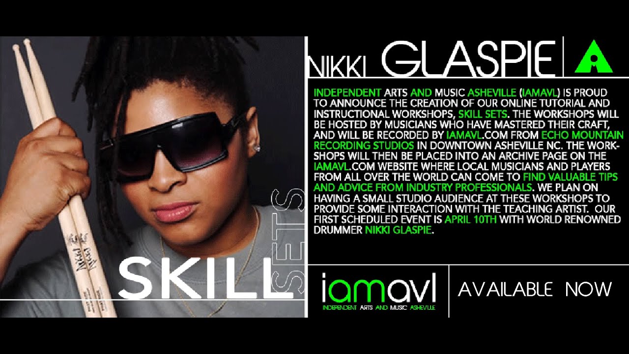 Skill Sets with Nikki Glaspie (drum tutorial and discussion)