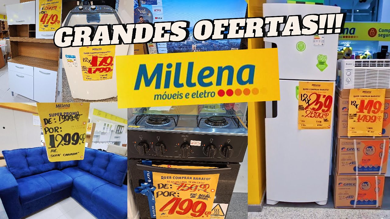 GRANDE OFERTAS MILLENA MÓVEIS E ELETRO |SOFÁ, REFRIGERADOR, ARMÁRIO, FOGÃO, TV E LAVADORA DO ROUPAS