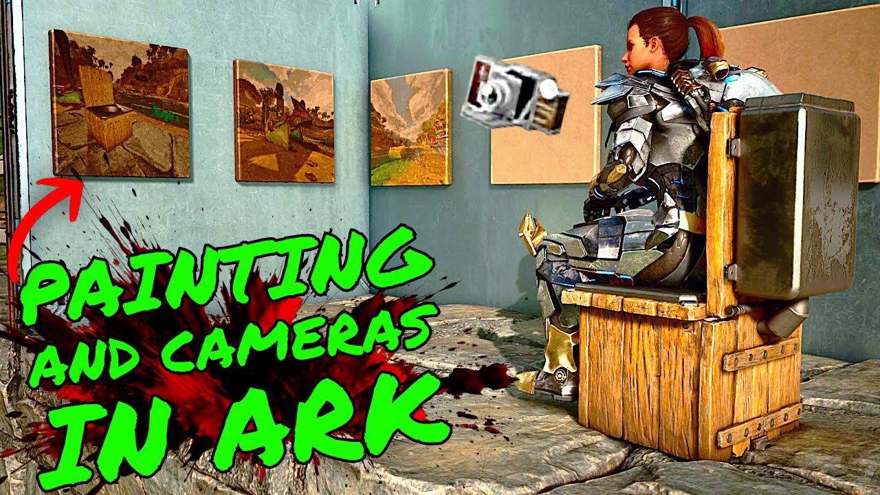 How to PROPERLY use the CAMERA and PAINTINGS In Ark Survival Ascended!!!