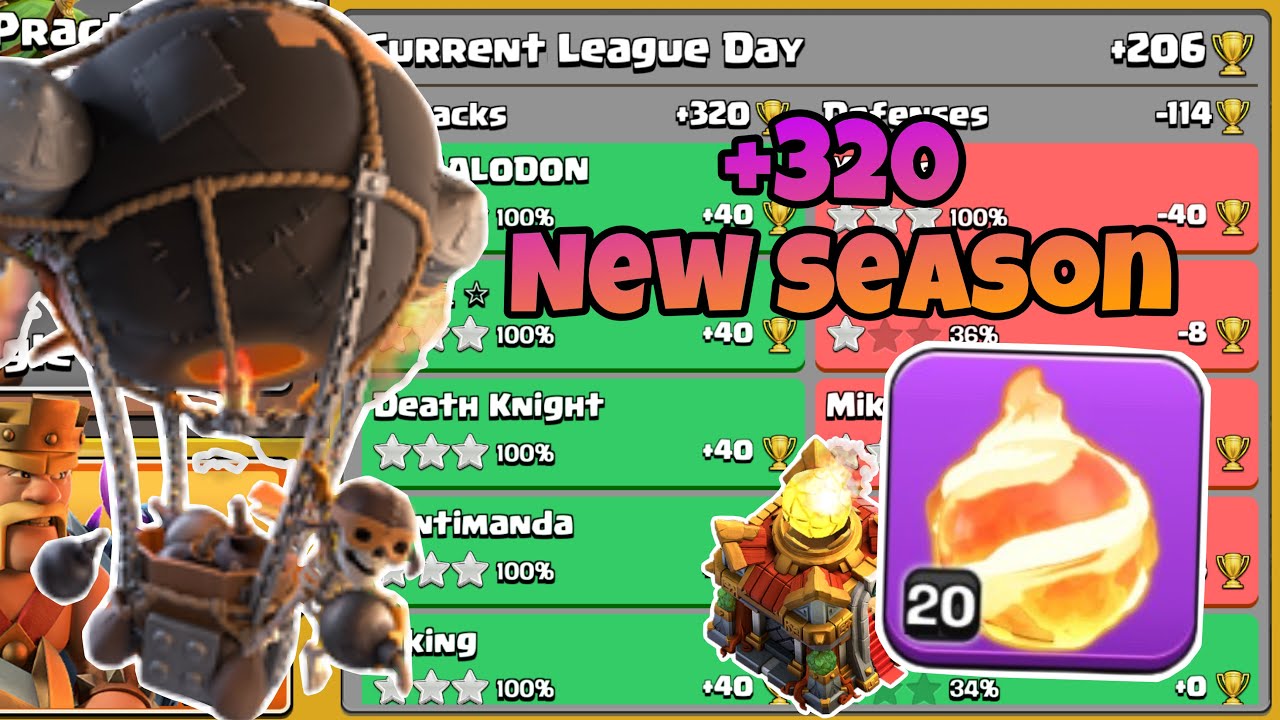 Fireball rocket loon attack strategy TH16 | Legend League Attacks #1 | Clash of Clans