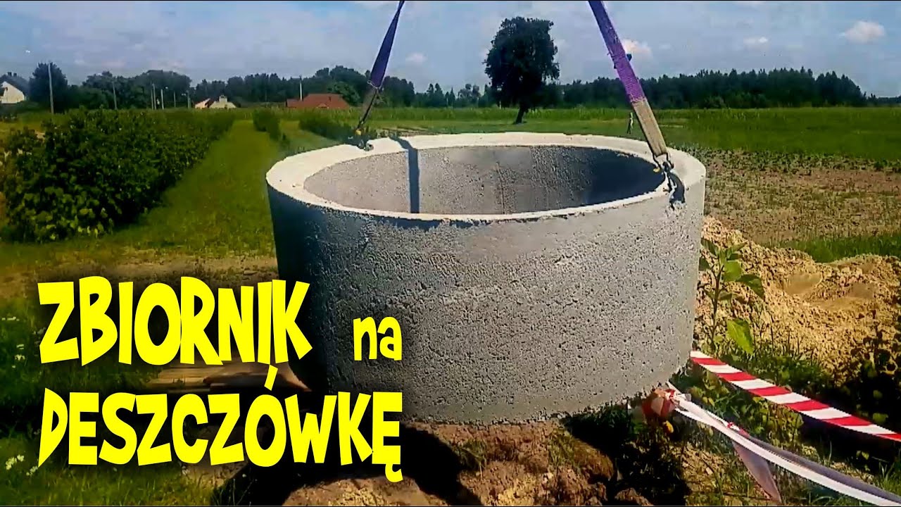 Zbiornik na deszczówkę - studzienka ochronna przed zalaniem w ogrodzie