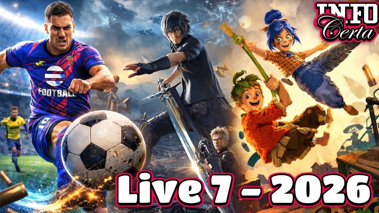 Live 7 - eFootBall com a galera... e outros games...