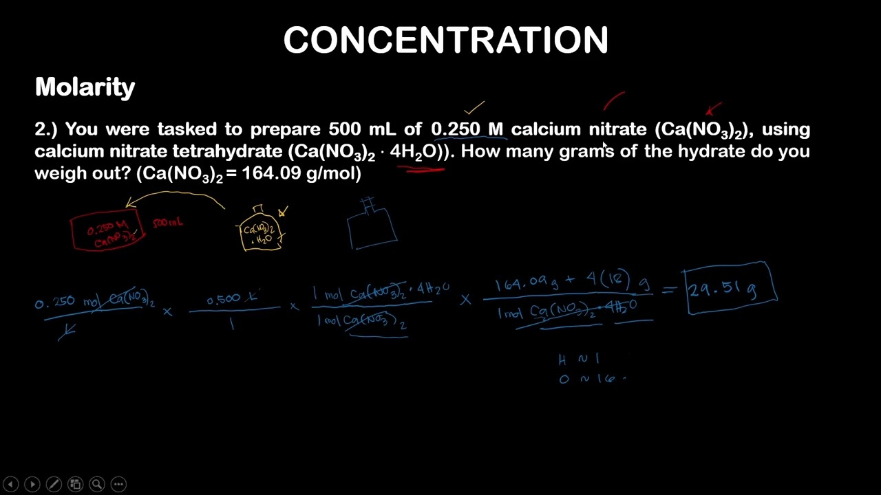 Concentration Problem