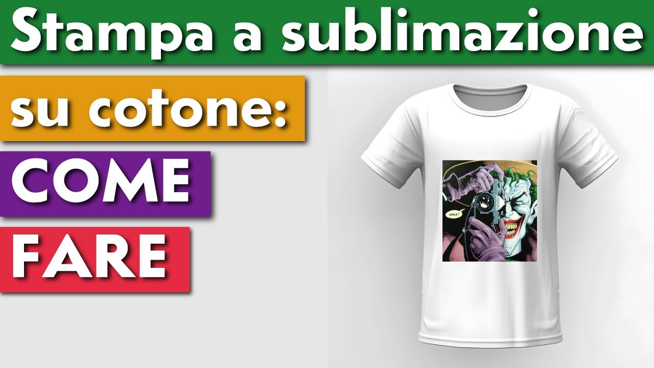 STAMPA A SUBLIMAZIONE SU COTONE: COME FARE