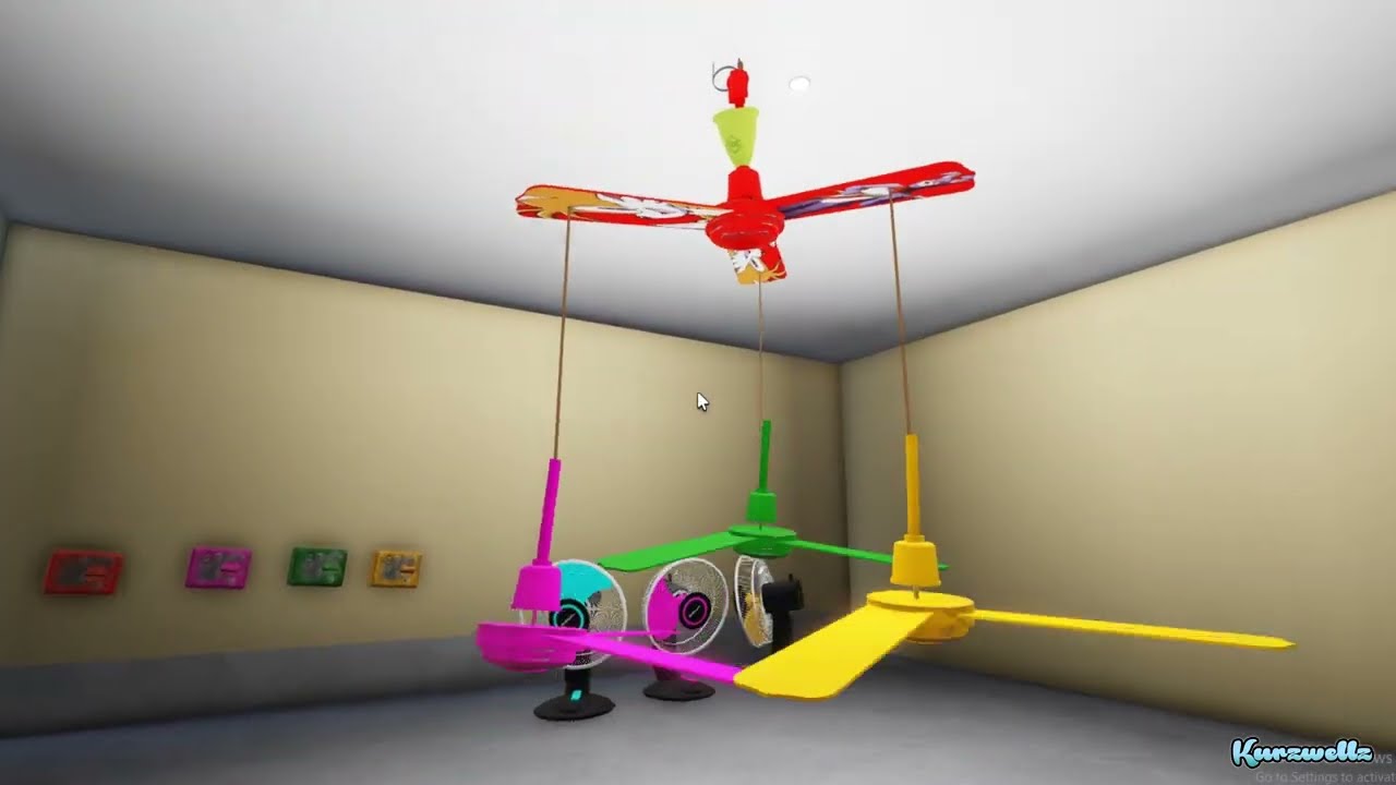Wobbly Roblox Ceiling Fan Design Old Model Rusty and Dirty 2026