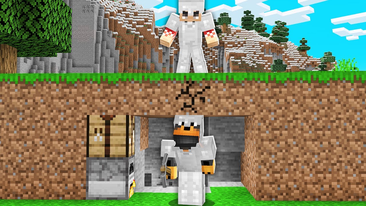 ABRA vs 1 ŁOWCA w Minecraft! (rewanż)
