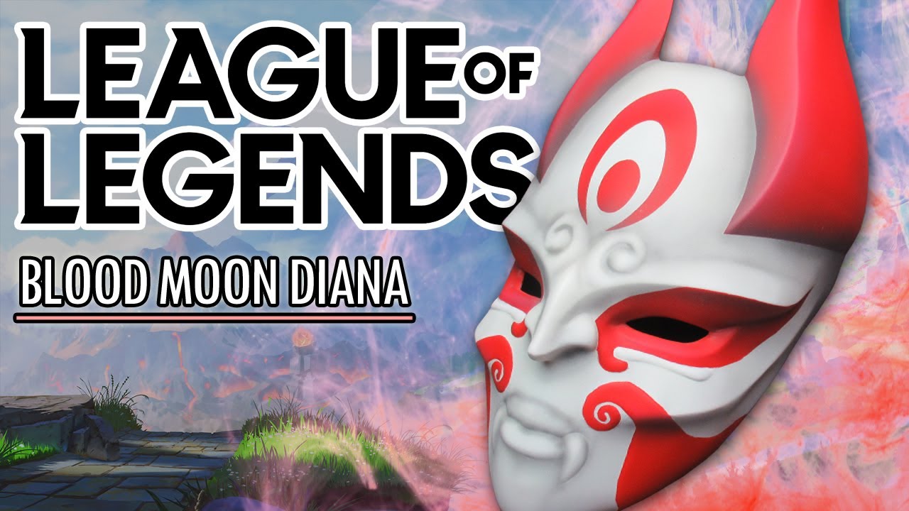 Máscara ★𝗟𝗢𝗟★ Diana Blood Moon | 3D+Pintura [ENCARGO COSPLAY]