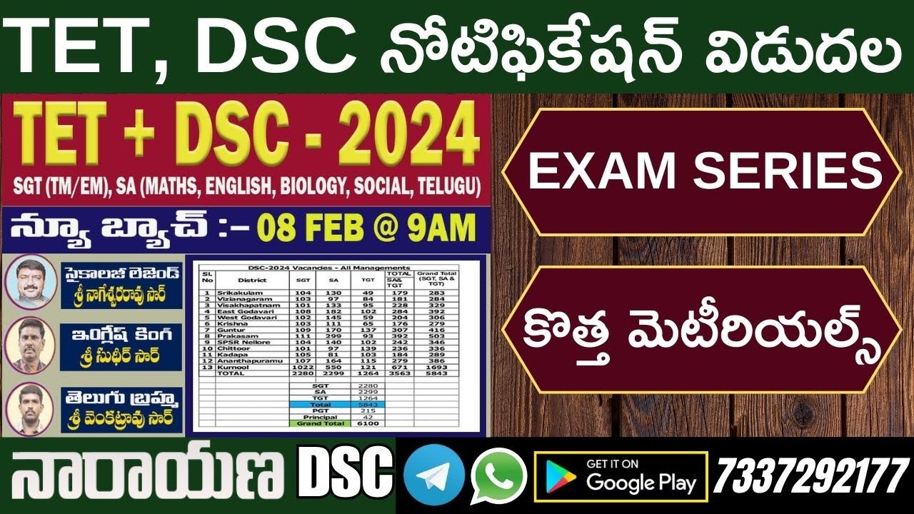 AP DSC NOTIFICATION 2024 || AP DSC LATEST NEWS TODAY || AP DSC NOTIFICATION 2024|| AP TET 2024
