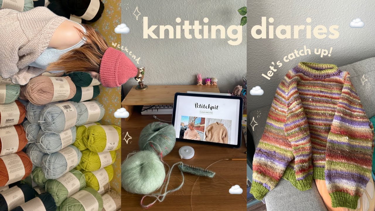 recent finished pieces, visiting a local yarn store & finishing my noro sweater | vlog