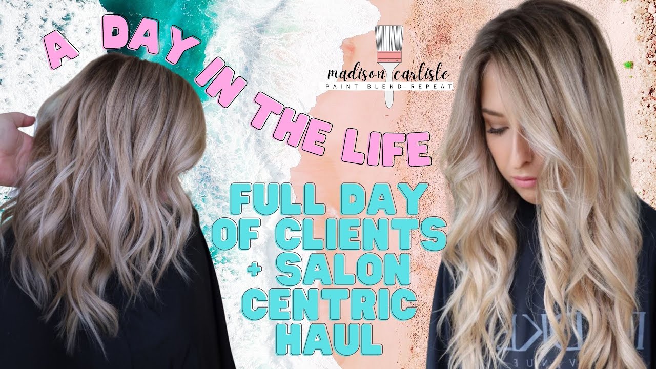 A day in the life of a hairstylist and Salon Centric Haul