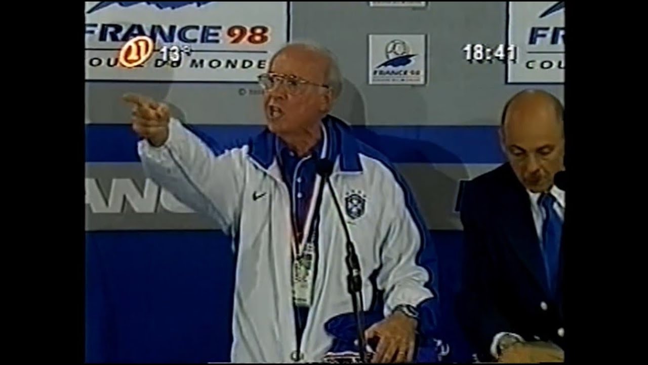 ZAGALLO BRIGA COM JORNALISTAS APÓS POLÊMICA FINAL COPA 98- CANAL 21