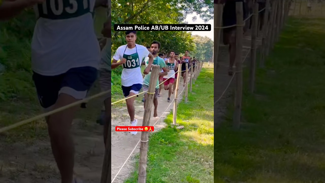 Assam Police AB/UB Interview 3200 Meter Running 😱😱// #assampolice #assampoliceinterview #shorts