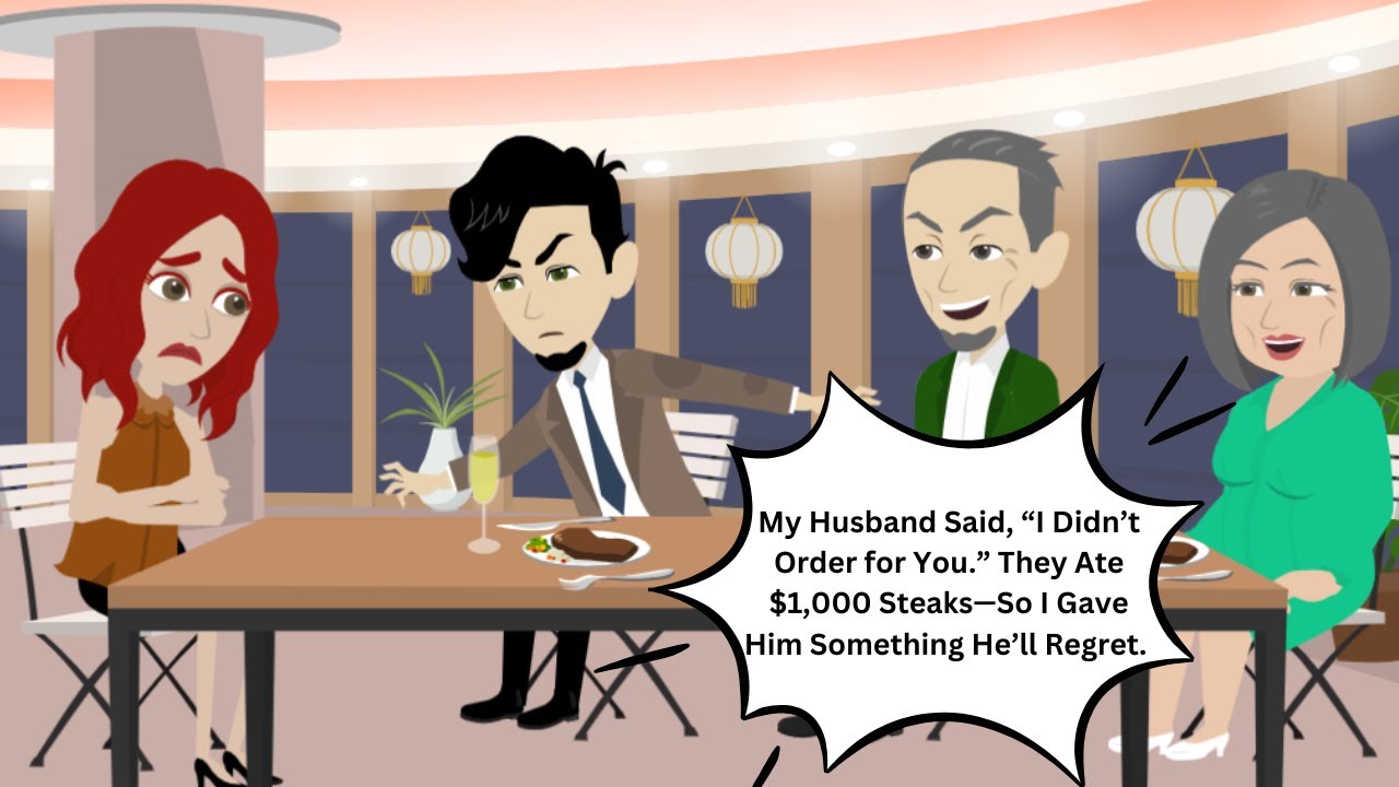 My Husband Said, “I Didn’t Order for You.” They Ate $1,000 Steaks—So I Gave Him Something He’ll...