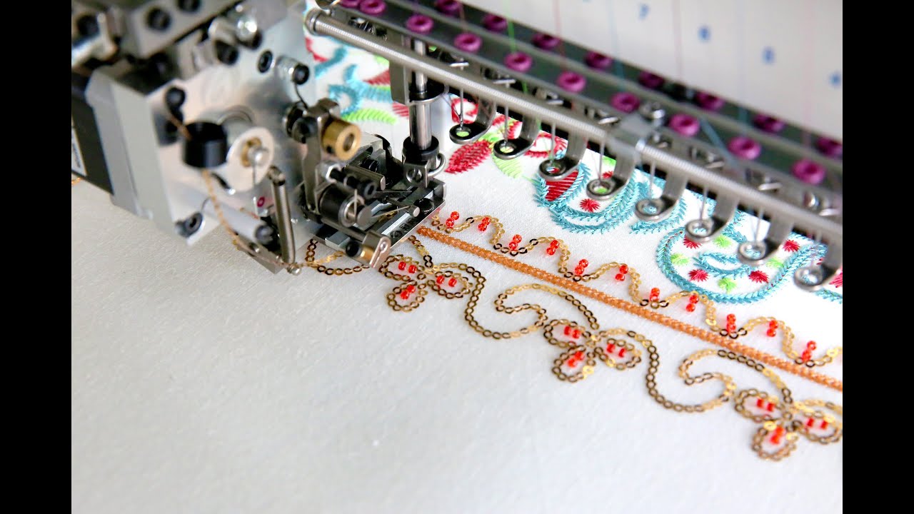 Loose beads & Sequin embroidery SHOW --FORTEVER embroidery machine