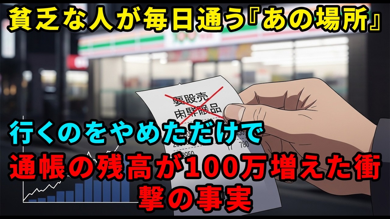 【金運アップ】貧乏神が住む「あの場所」に行くな！お金が増える人と増えない人の決定的な違い5選。やめたら貯金が激増した実話