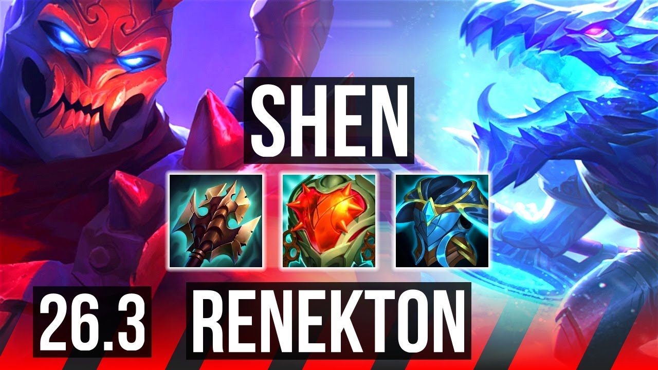 SHEN vs RENEKTON (TOP) | Good KDA: 10/1/8, 35K damage | EUW Master | 26.3