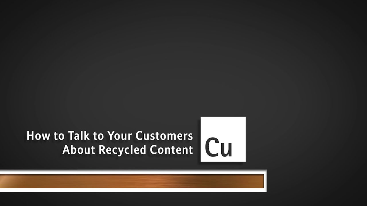Calculating Recycled Content: Overview