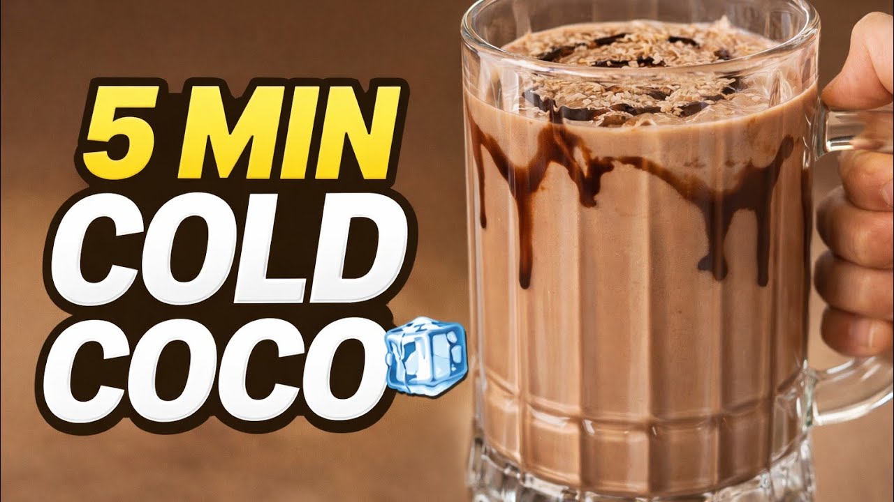 Super Creamy Cold Coco | Easy Chocolate Drink Recipe
