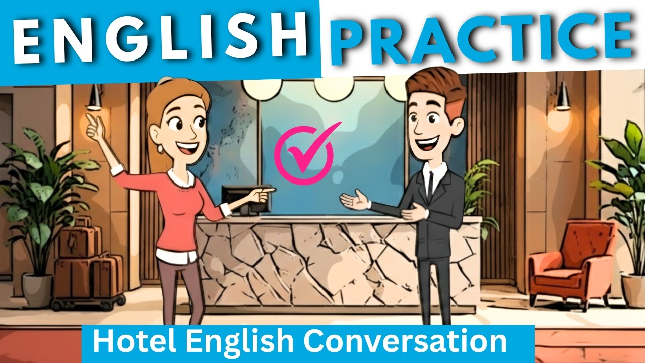 Learning English Through  Hotel Reception | Shadowing English Conversation ✨