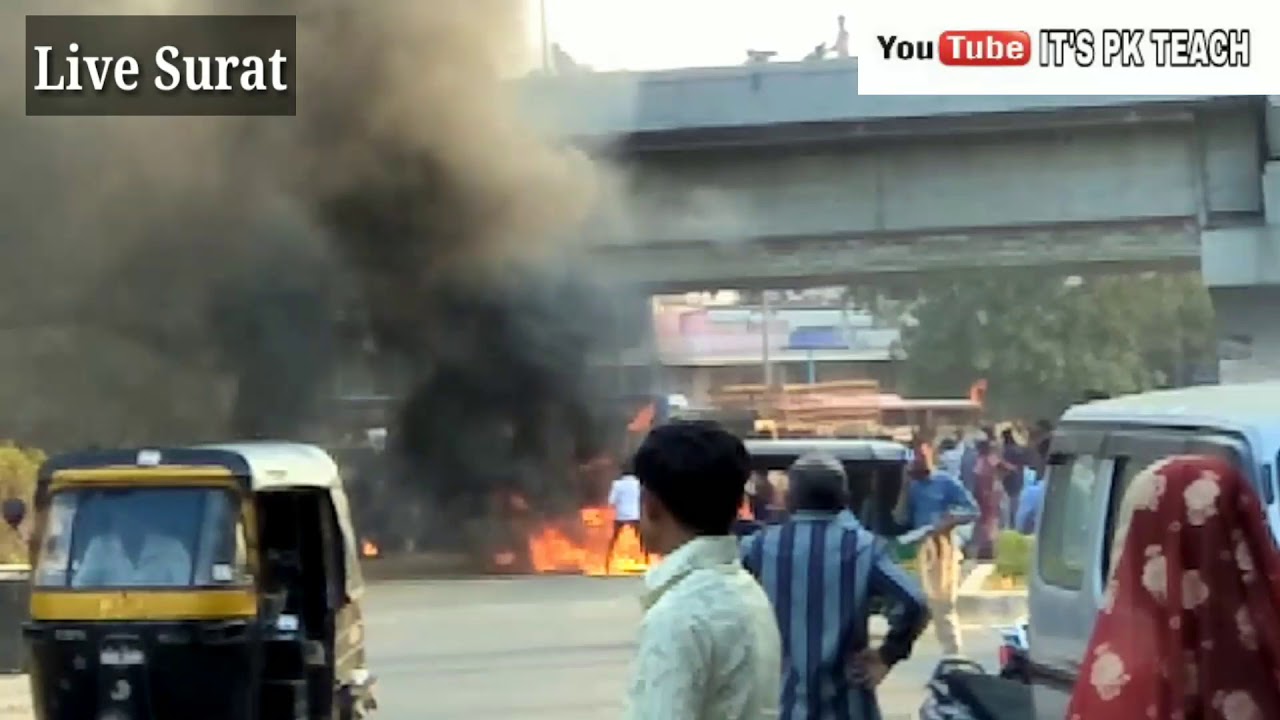 Surat Me Padmavat Movie Ka virodh Live video