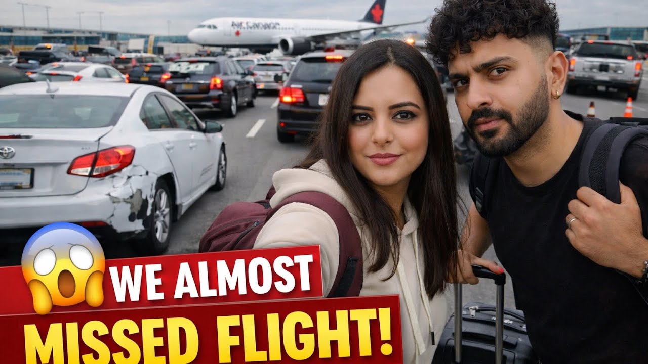 Worst Start to Our India Trip 😭 | Almost Missed Our Flight | Vancouver to Delhi