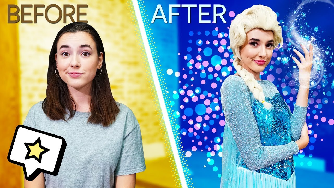 Transforming Myself Into Elsa For The Day!
