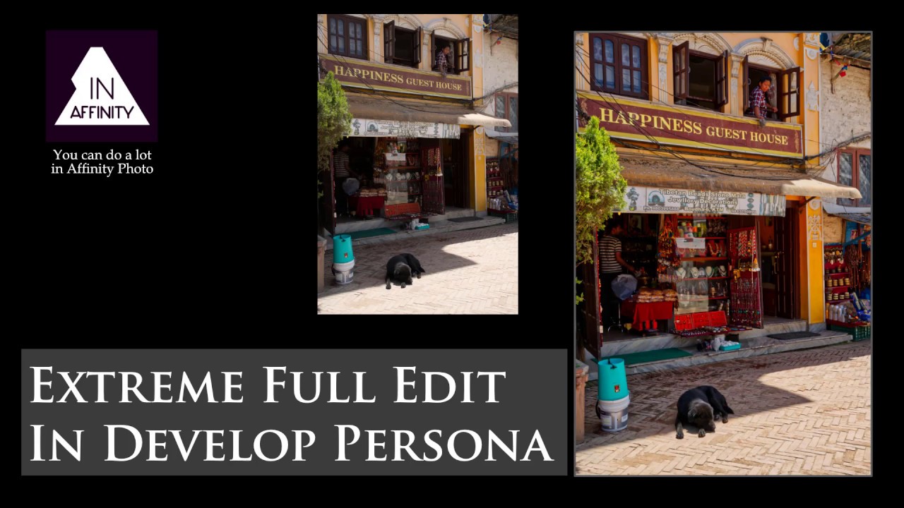 Extreme Full Edit in Affinity Photo Develop Persona