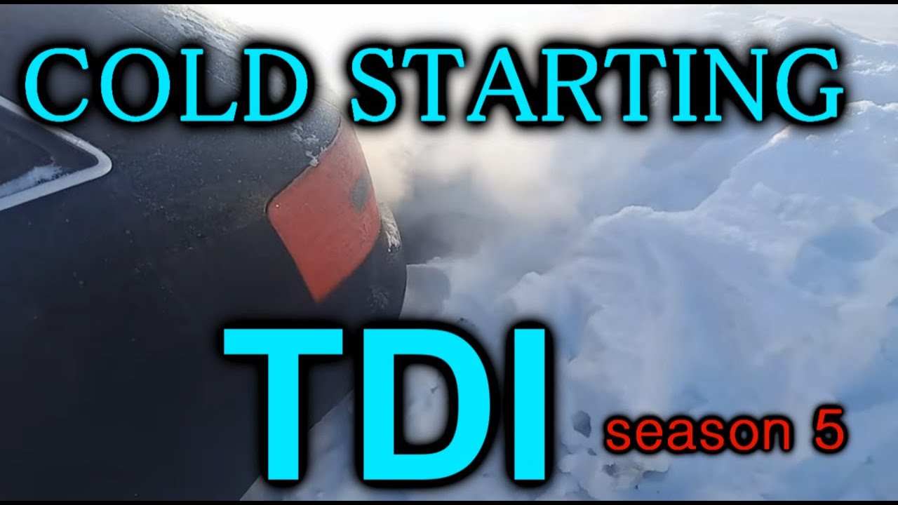 S5E10. TDI COLD STARTS Compilation #5! Запуск ТДИ в мороз. -28*C. Odpalanie TDI zimą.