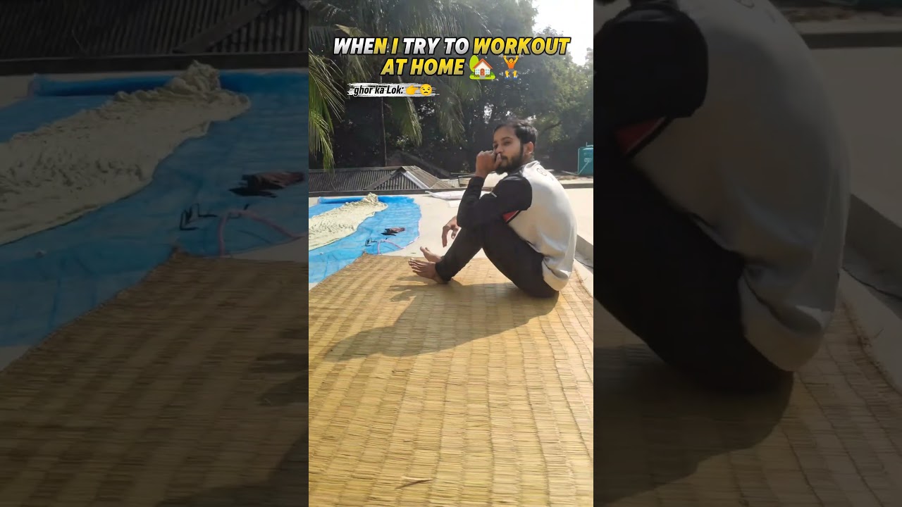 When I Try to Workout at Home 😂 | Funny Push-Up Trend