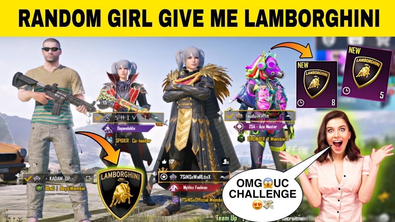 @KadamOP X Random Girl Gifted Me Uc For All New LAMBORGHINI Cars😍 But She Got Shocked 😳
