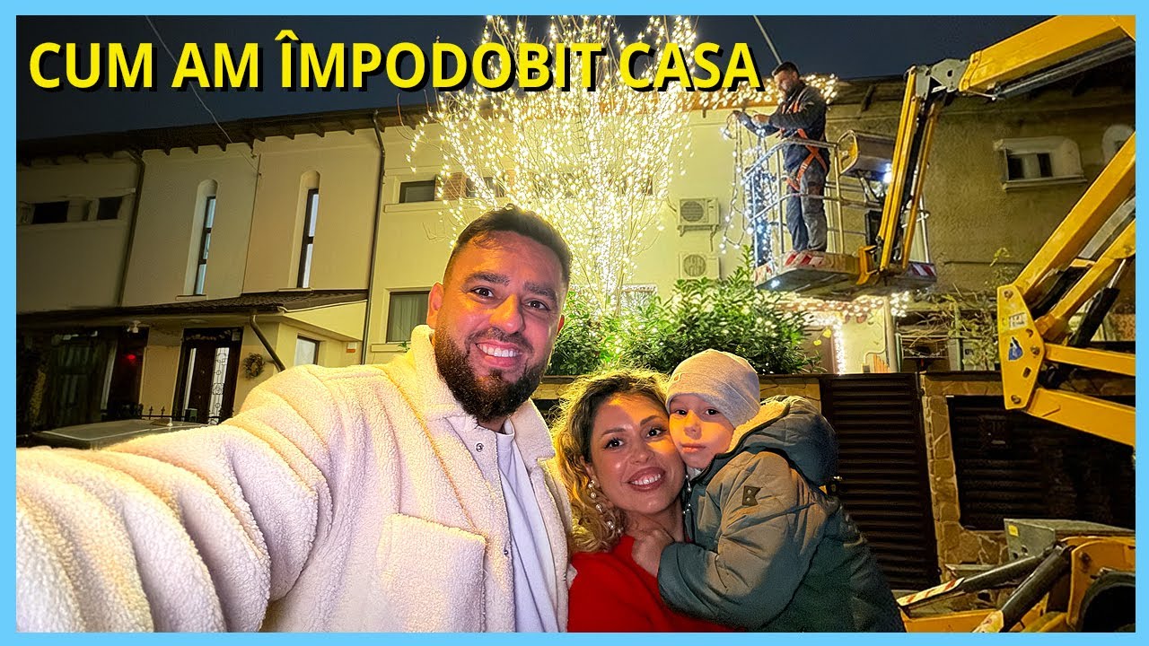 ANUL ĂSTA AM ÎMPODOBIT CASA CU MUUUUULTE LUMINIȚE! A IEȘIT MAGIC!