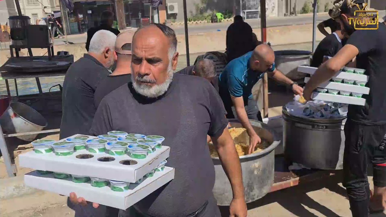 مضيف ابا الفضل العباس ع موكب اهالي الصباغية في كربلاء المقدسة صفر ١٤٤٣ هجرية