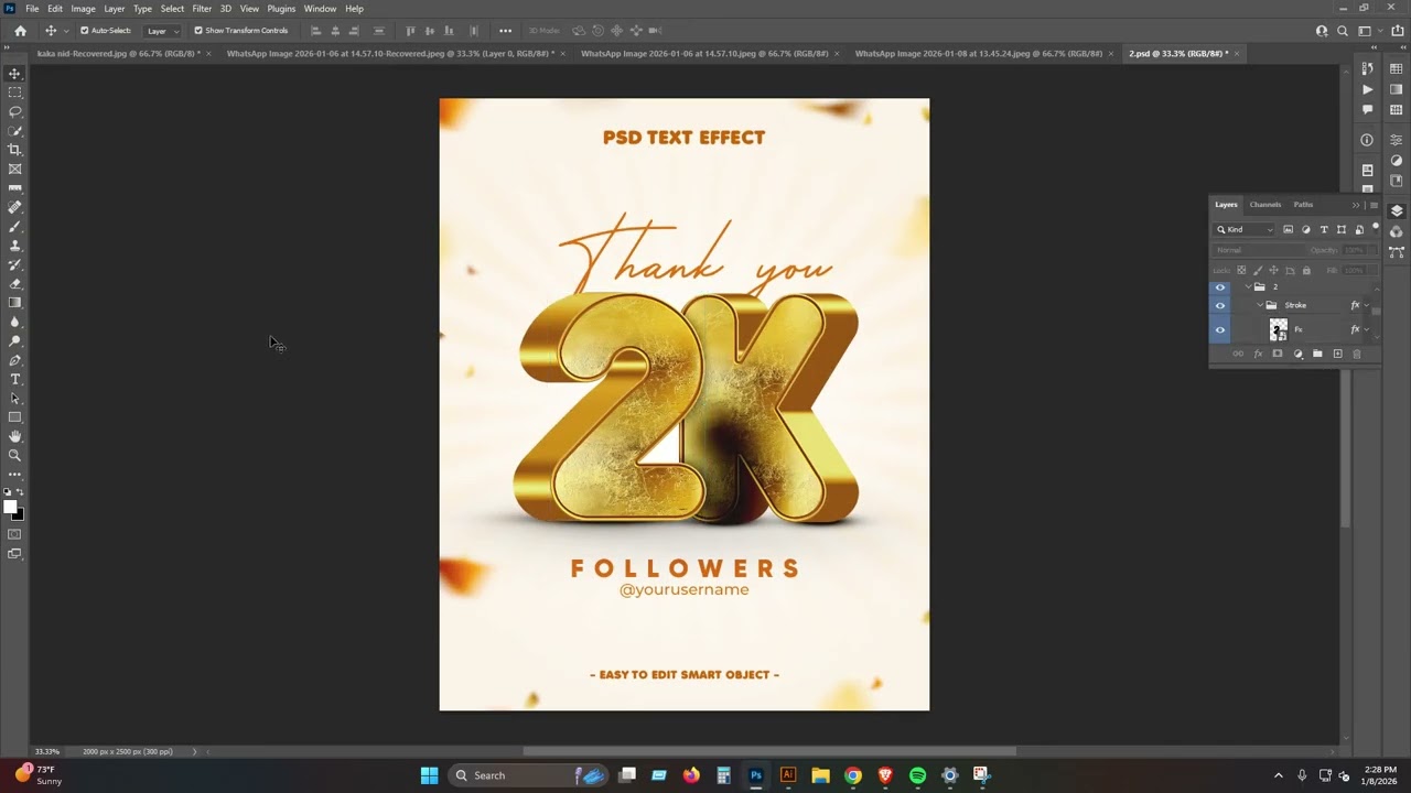 Gold Shooting Gel Illustrator Design