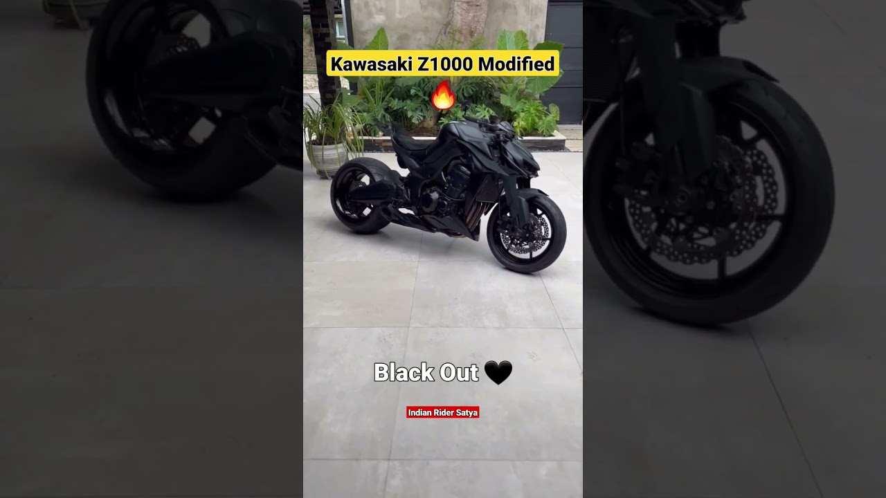 Kawasaki Z1000 Modified Black 🖤