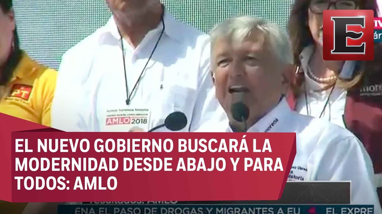 AMLO destaca sus ejes de gobierno para el cambio de México