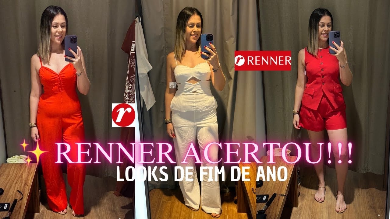 RENNER ACERTOU? 😱 Provador RENNER com os MELHORES looks para o Final de Ano