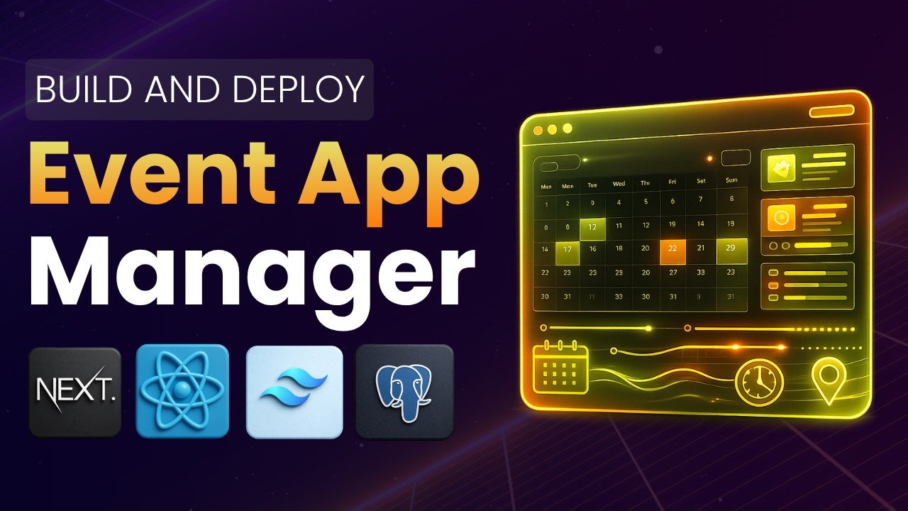 Build and Deploy A Production Ready Events Manager Website | NextJS, React, TailwindCSS, PostgreSQL