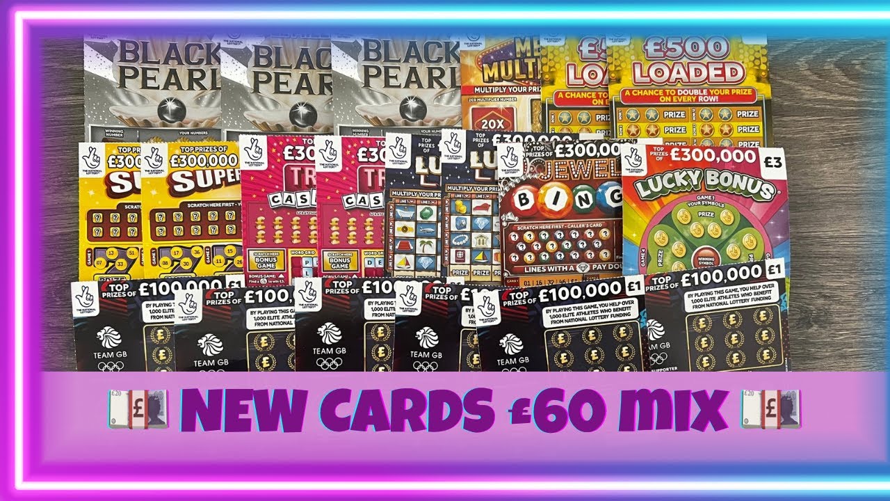 💷 NEW SCRATCH CARDS £60 IN PLAY WITH A NATIONAL LOTTERY MIXTURE 💷