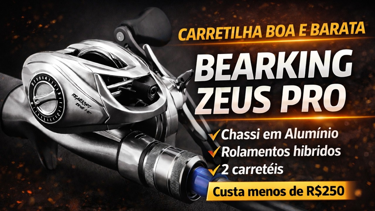 BEARKING ZEUS PRO – Carretilha Boa e Barata Mesmo? 💥 #aliexpress