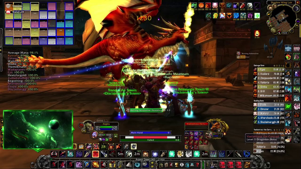 WoW Classic - Blackwing Lair Raid - 96 Parse - Hunter PoV - Nov. 19, 2020