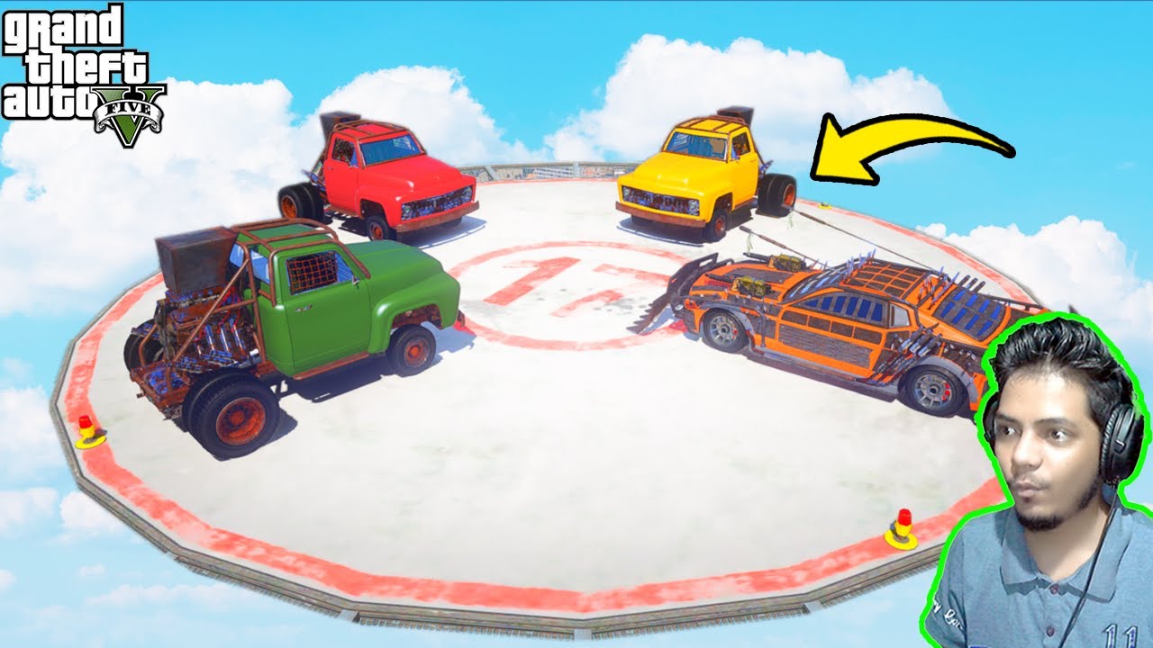 Car Vs Car Sumo Fight 99.98% People Break Their PC After This Race in GTA 5