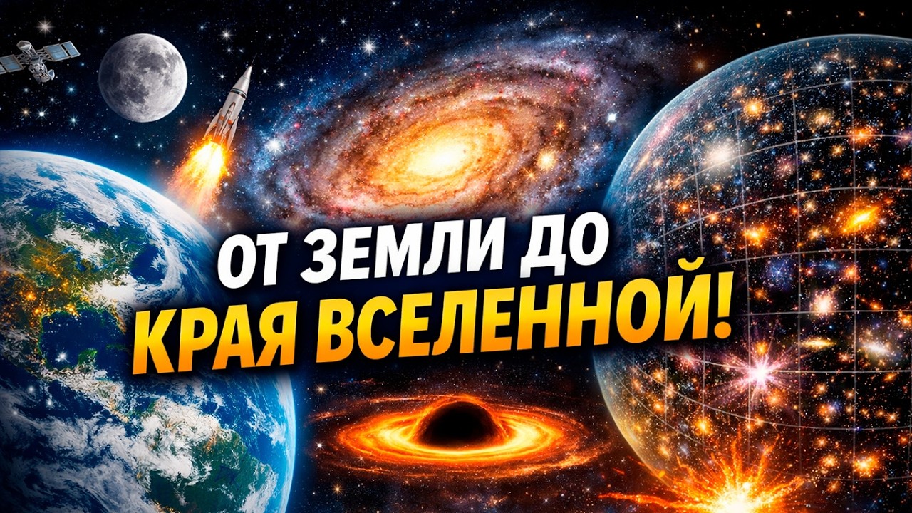 От Земли до края Вселенной: масштабы, которые ломают мозг (46,5 млрд световых лет)