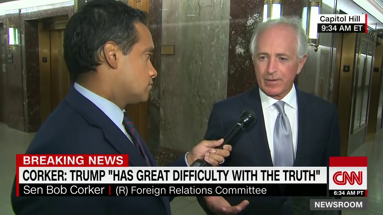 Sen. Corker says Trump is an untruthful president